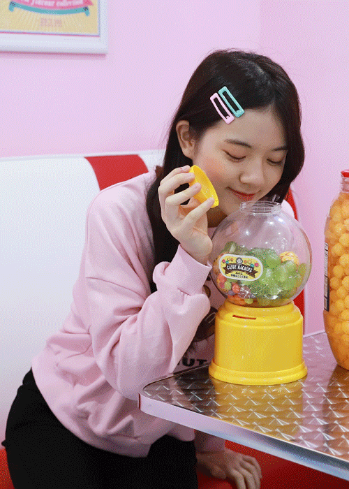 [쥬니텐]베어 도넛 맨투맨(화이트,핑크,올리브)
